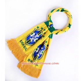 Brésil Coupe du monde 2018 Écharpe Jaune